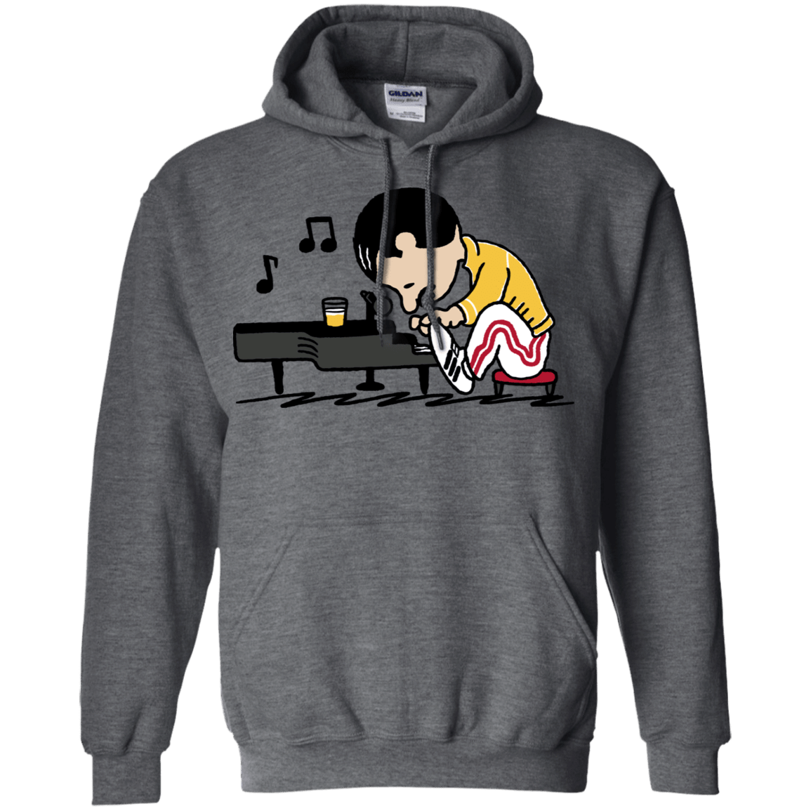 Sweatshirts Dark Heather / S Queenuts Pullover Hoodie