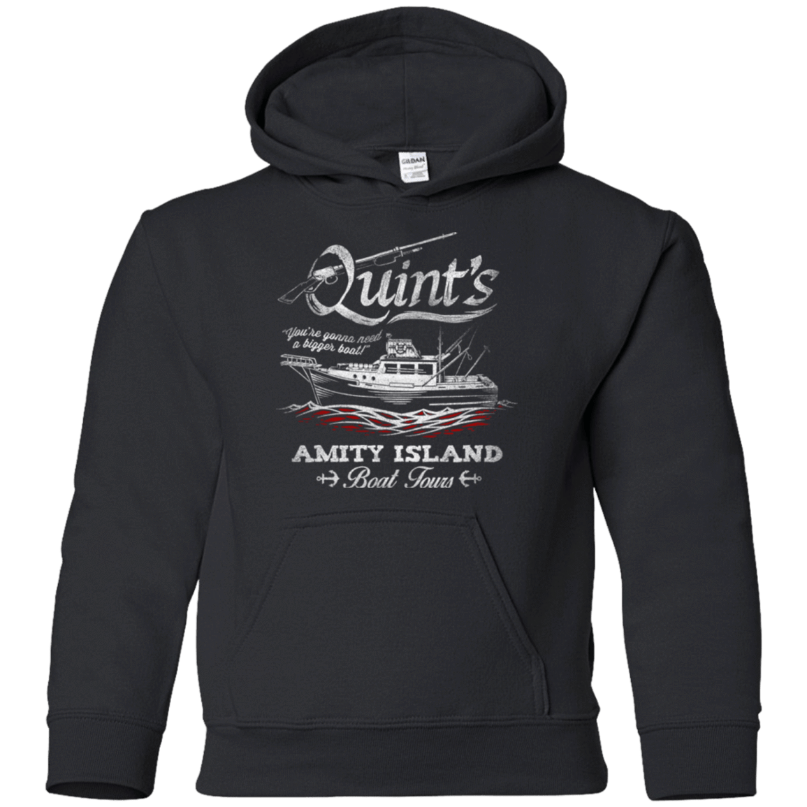Sweatshirts Black / YS Quints Boat Tours Youth Hoodie