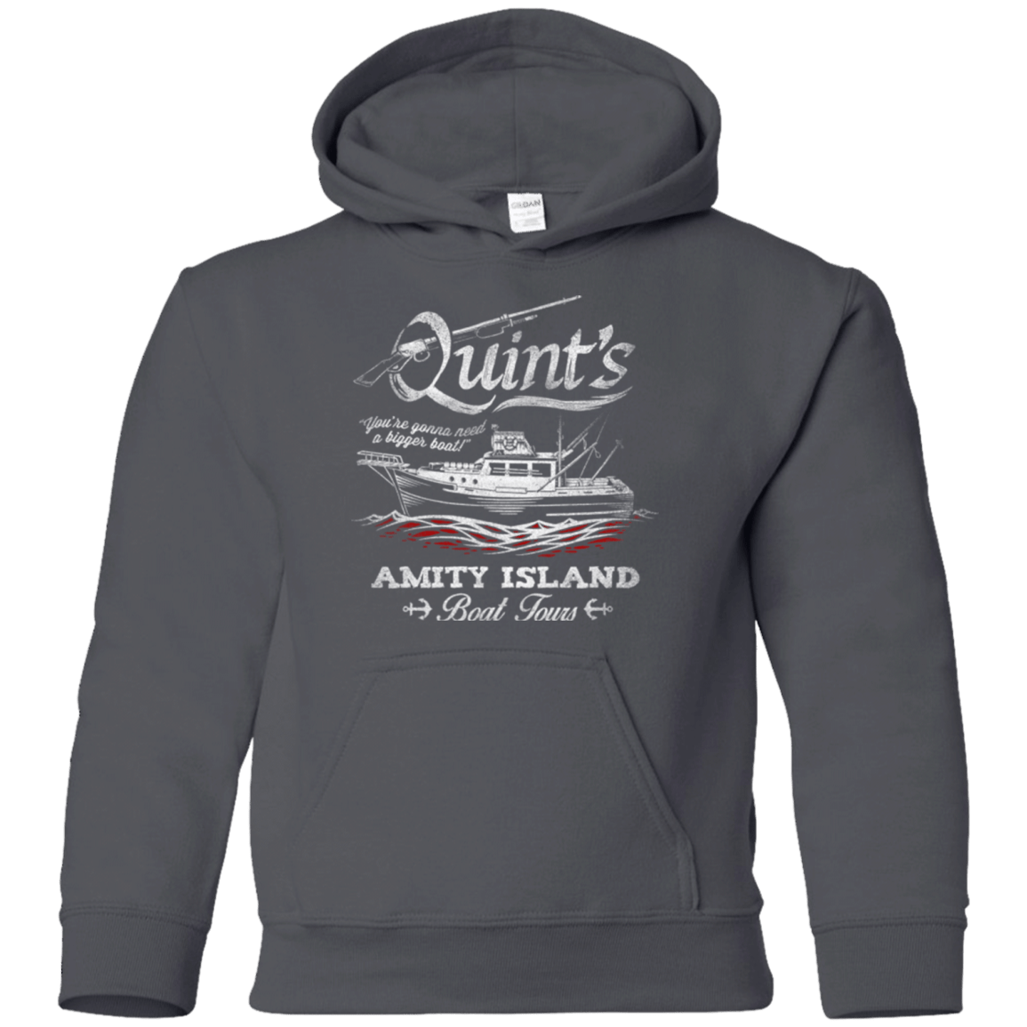 Sweatshirts Charcoal / YS Quints Boat Tours Youth Hoodie