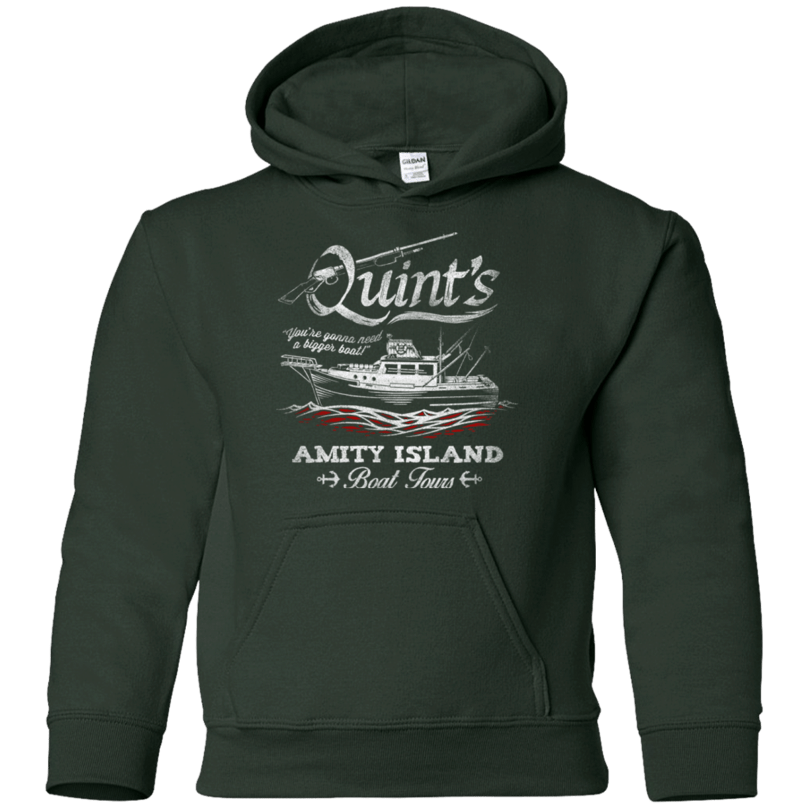 Sweatshirts Forest Green / YS Quints Boat Tours Youth Hoodie