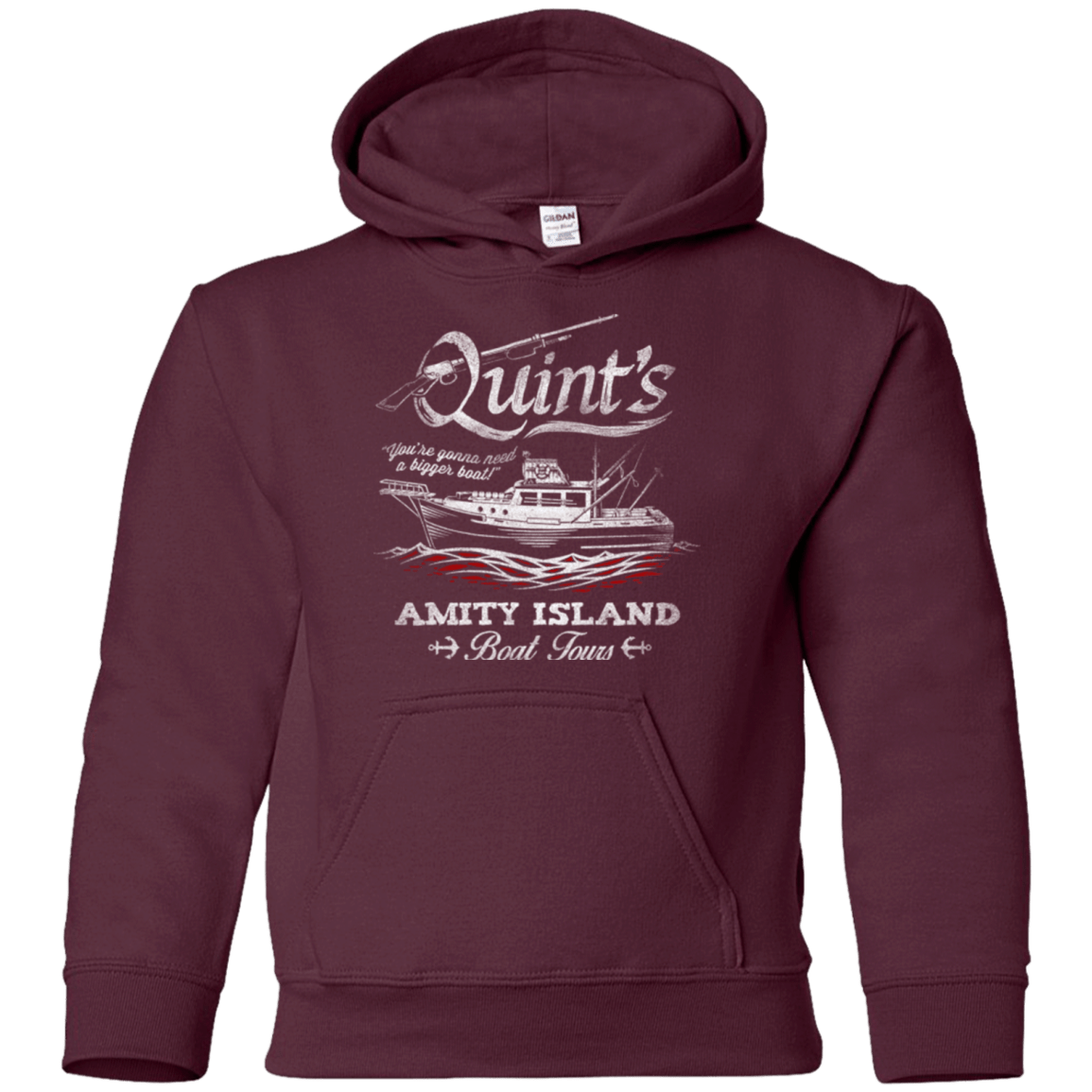 Sweatshirts Maroon / YS Quints Boat Tours Youth Hoodie