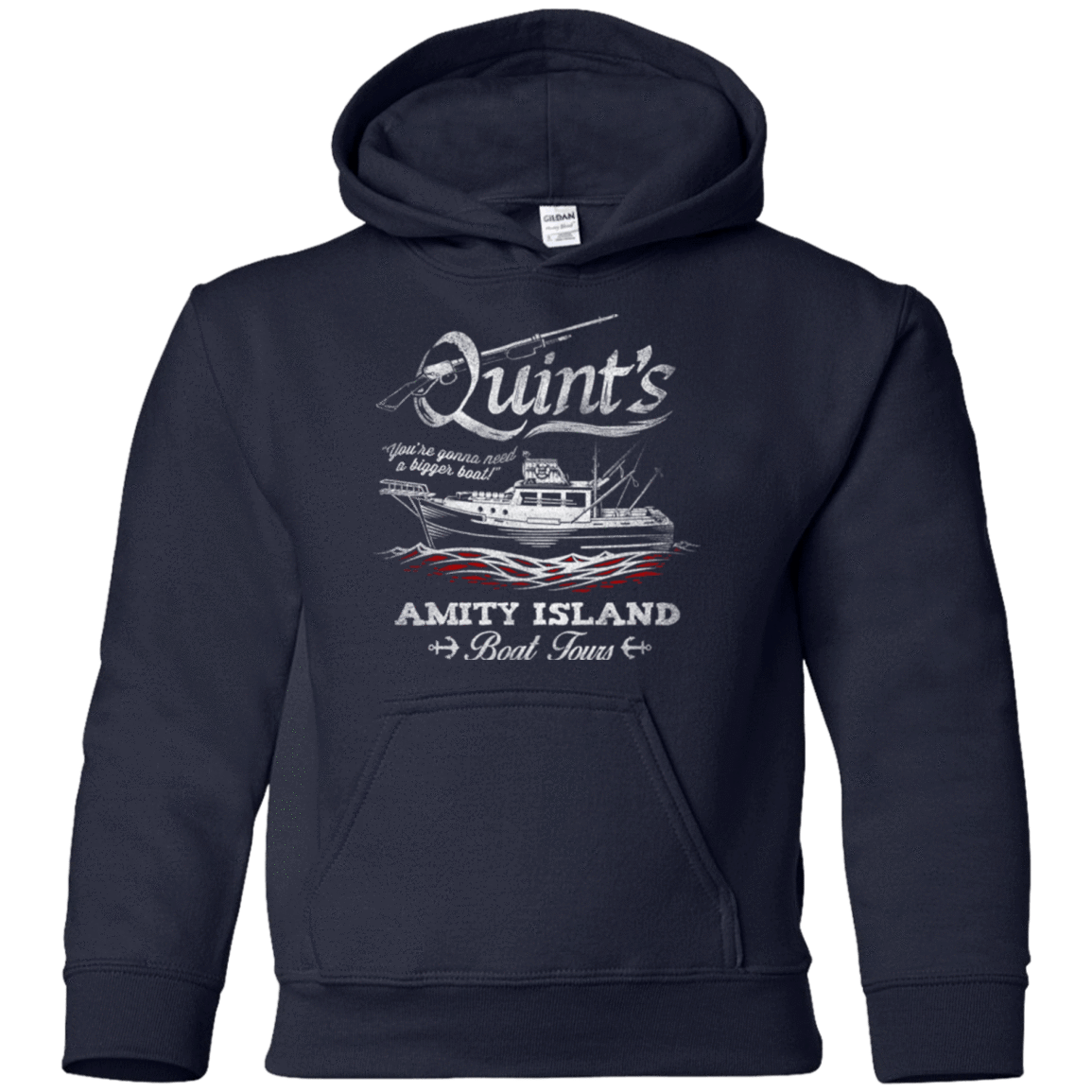 Sweatshirts Navy / YS Quints Boat Tours Youth Hoodie