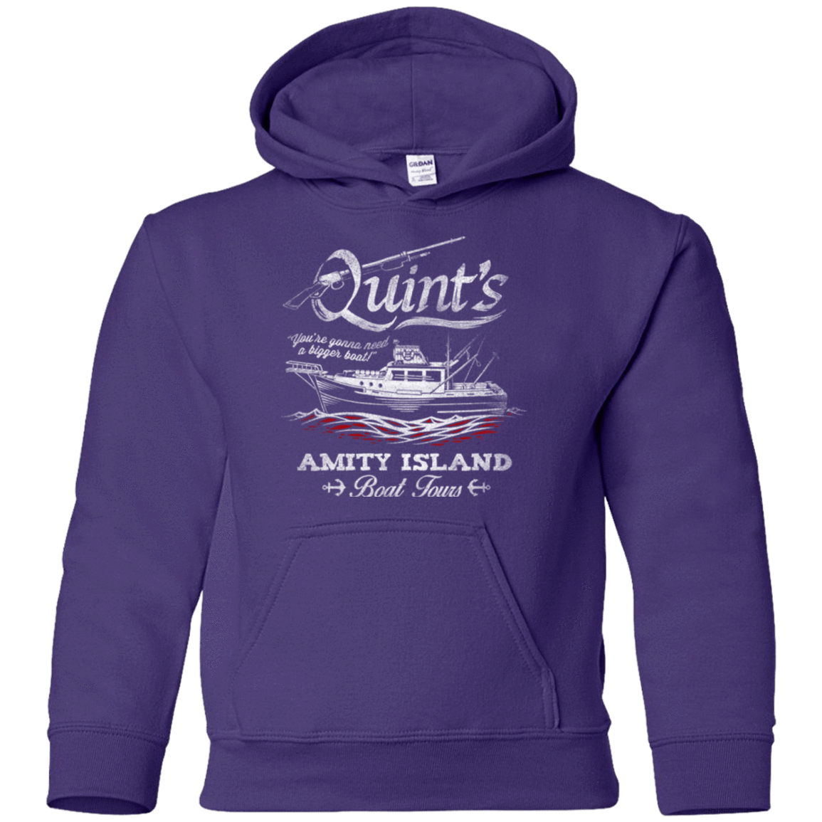 Sweatshirts Purple / YS Quints Boat Tours Youth Hoodie