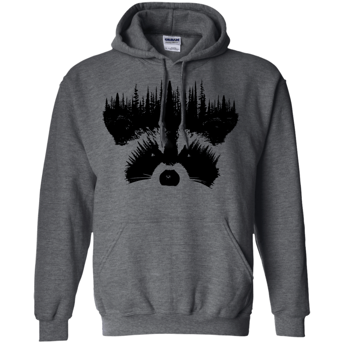 Sweatshirts Raccoon Eyes Pullover Hoodie