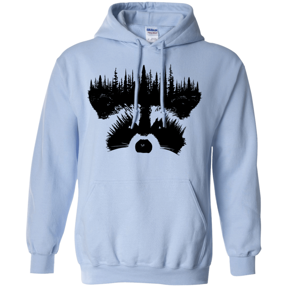Sweatshirts Light Blue / S Raccoon Eyes Pullover Hoodie