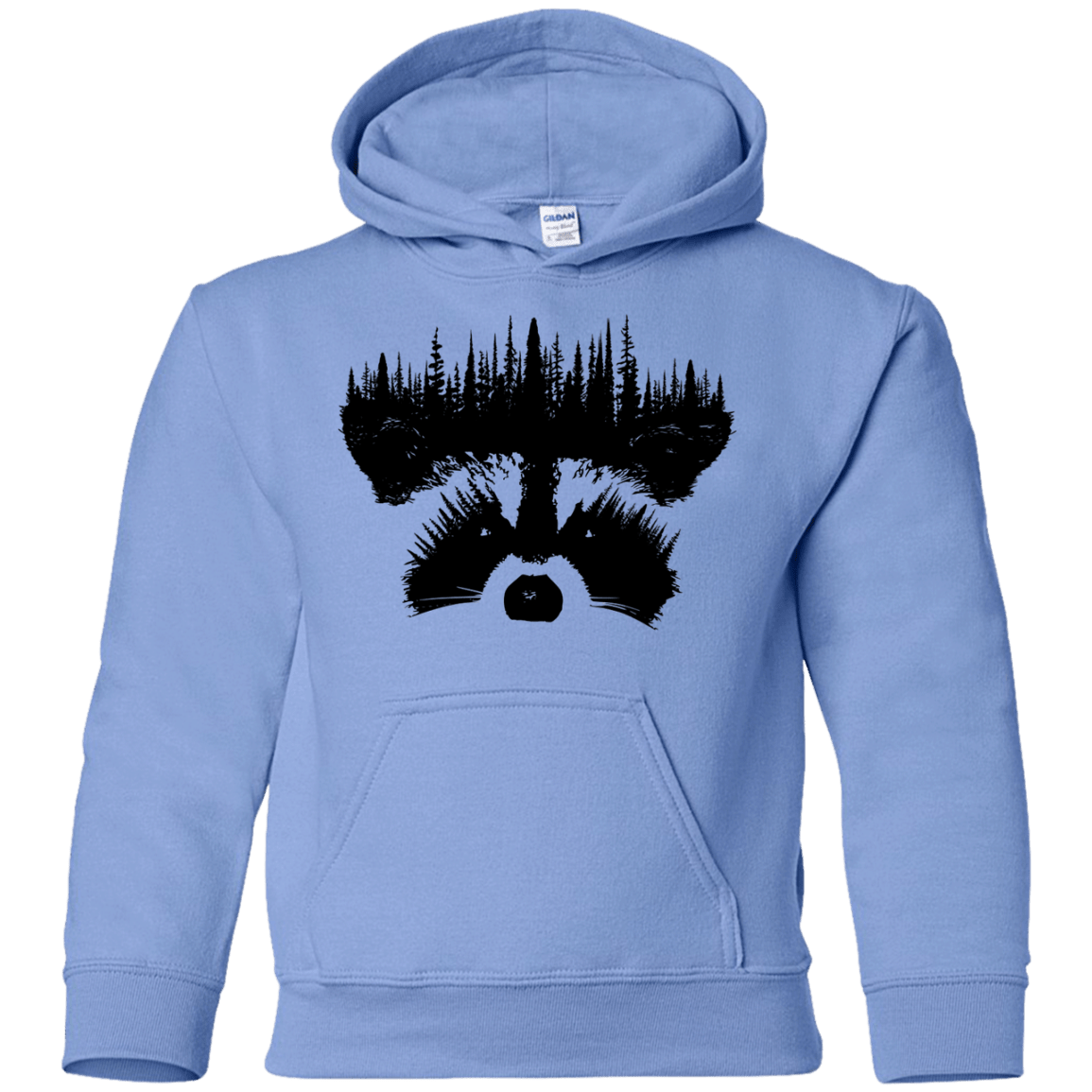 Sweatshirts Carolina Blue / YS Raccoon Eyes Youth Hoodie