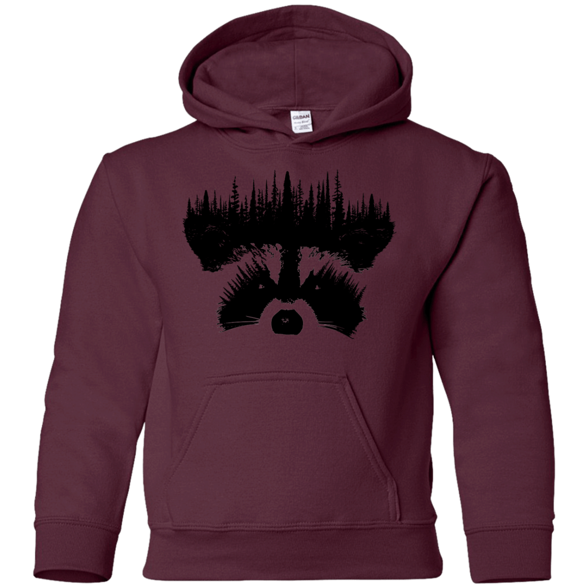 Sweatshirts Maroon / YS Raccoon Eyes Youth Hoodie
