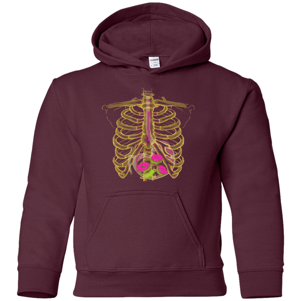 Sweatshirts Maroon / YS Radioactive Donuts Youth Hoodie