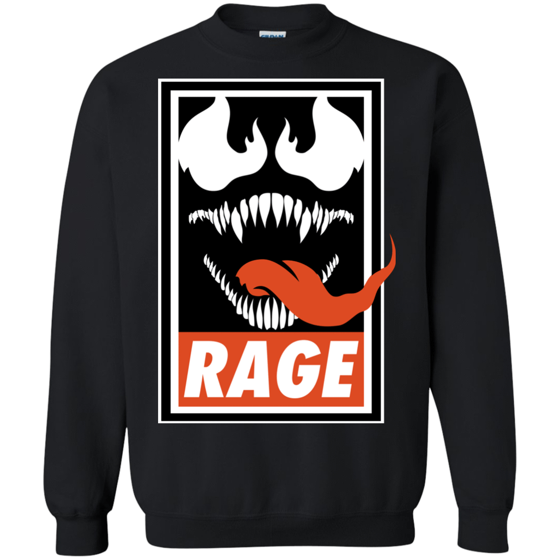 Sweatshirts Black / Small Rage Crewneck Sweatshirt