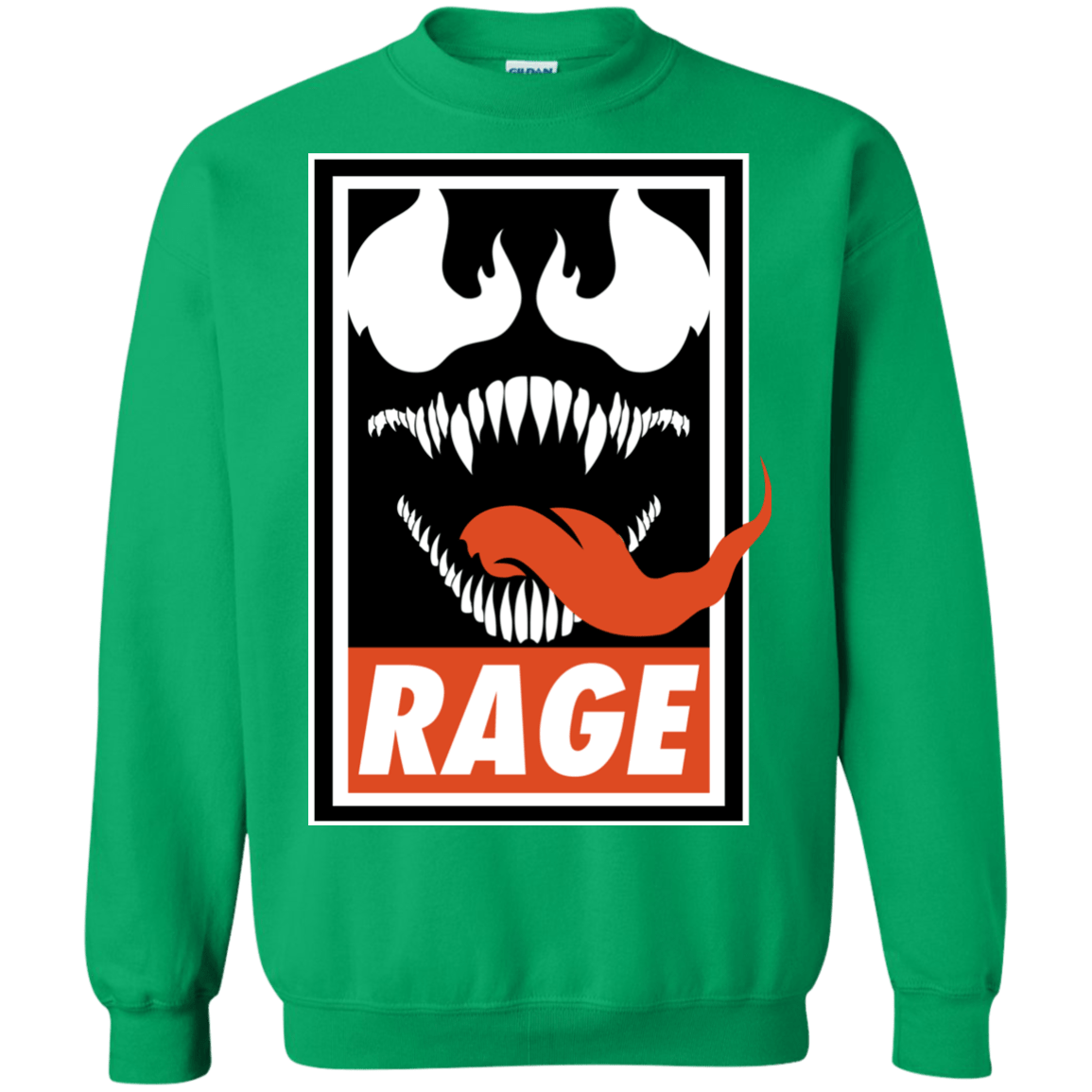 Sweatshirts Irish Green / Small Rage Crewneck Sweatshirt