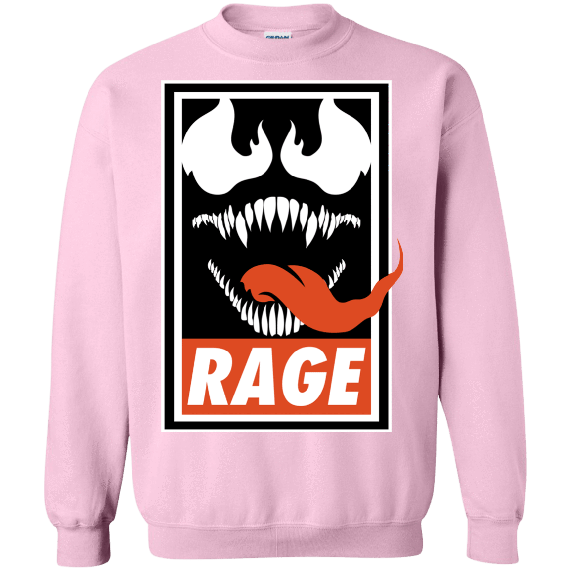 Sweatshirts Light Pink / Small Rage Crewneck Sweatshirt