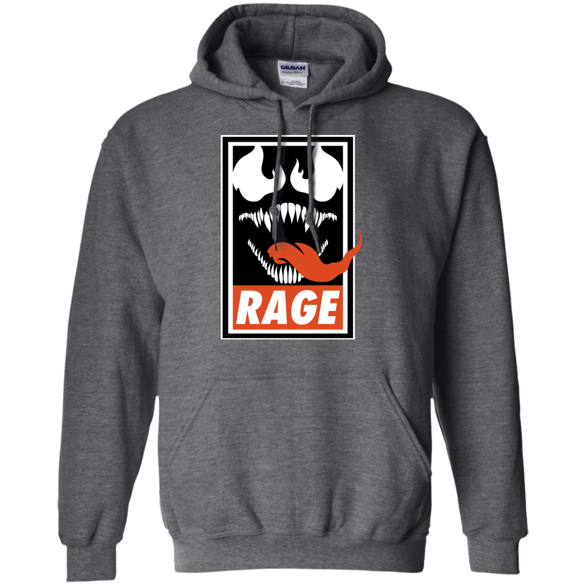 Sweatshirts Dark Heather / Small Rage Pullover Hoodie