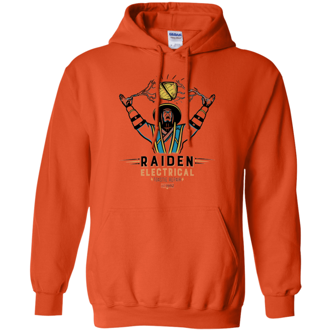 Sweatshirts Orange / Small Raiden Electrical Toastie Repair Pullover Hoodie