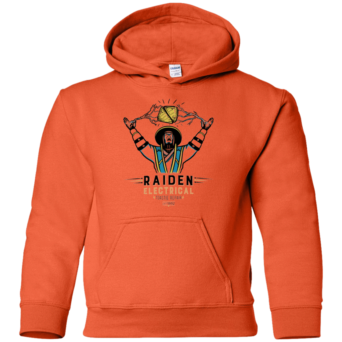 Sweatshirts Orange / YS Raiden Electrical Toastie Repair Youth Hoodie