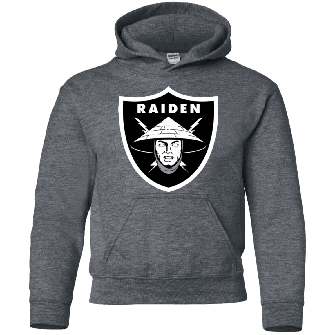 Sweatshirts Dark Heather / YS Raiders of the Realm Youth Hoodie