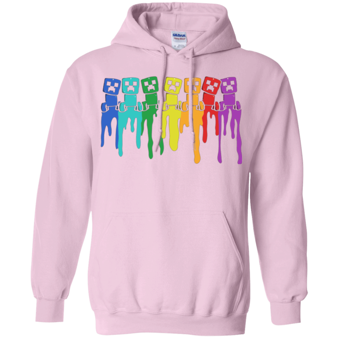 Sweatshirts Light Pink / Small Rainbow Creeps Pullover Hoodie