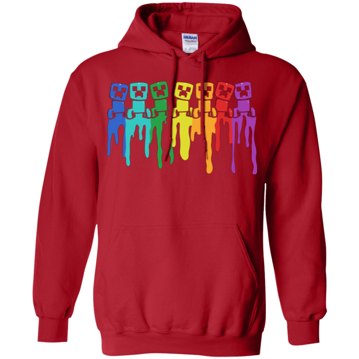 Sweatshirts Red / Small Rainbow Creeps Pullover Hoodie