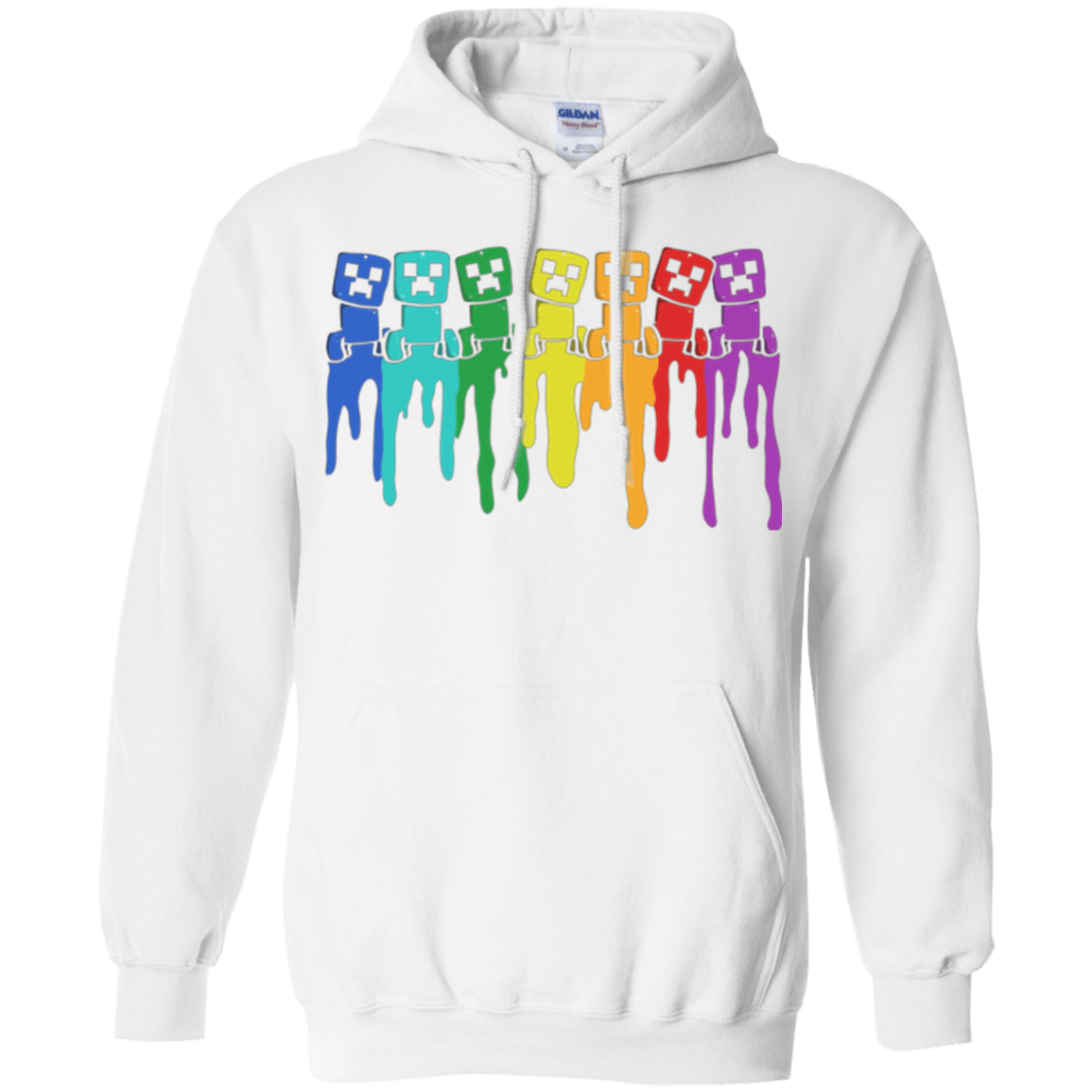 Sweatshirts White / Small Rainbow Creeps Pullover Hoodie
