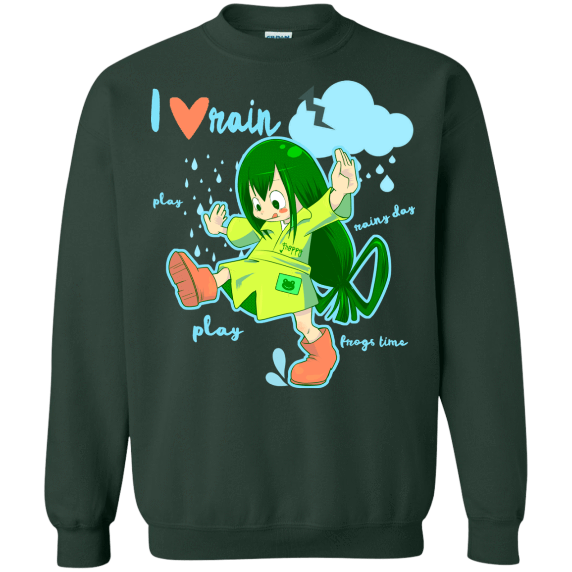 Sweatshirts Forest Green / Small Rainy Day Crewneck Sweatshirt