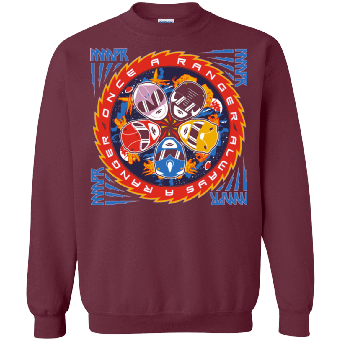 Sweatshirts Maroon / Small Ranger and Roll Over Crewneck Sweatshirt