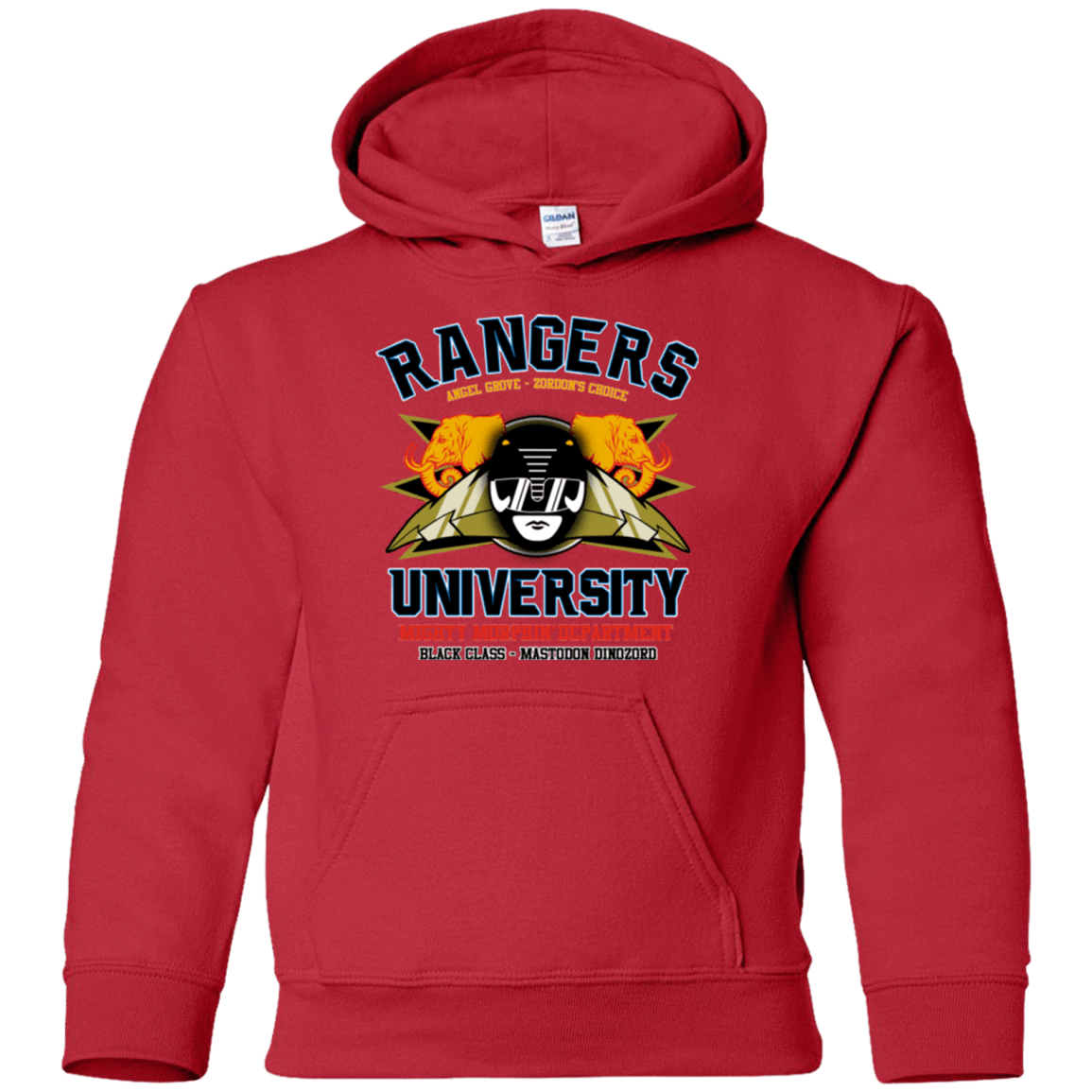 Sweatshirts Red / YS Rangers U Black Ranger Youth Hoodie