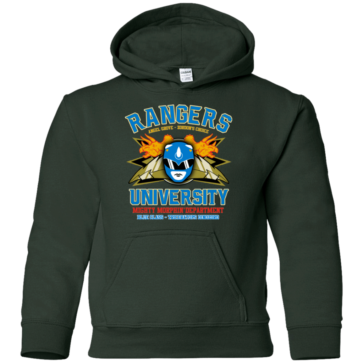Sweatshirts Forest Green / YS Rangers U Blue Ranger Youth Hoodie