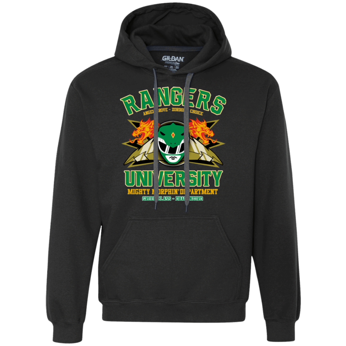 Sweatshirts Black / Small Rangers U Green Ranger Premium Fleece Hoodie