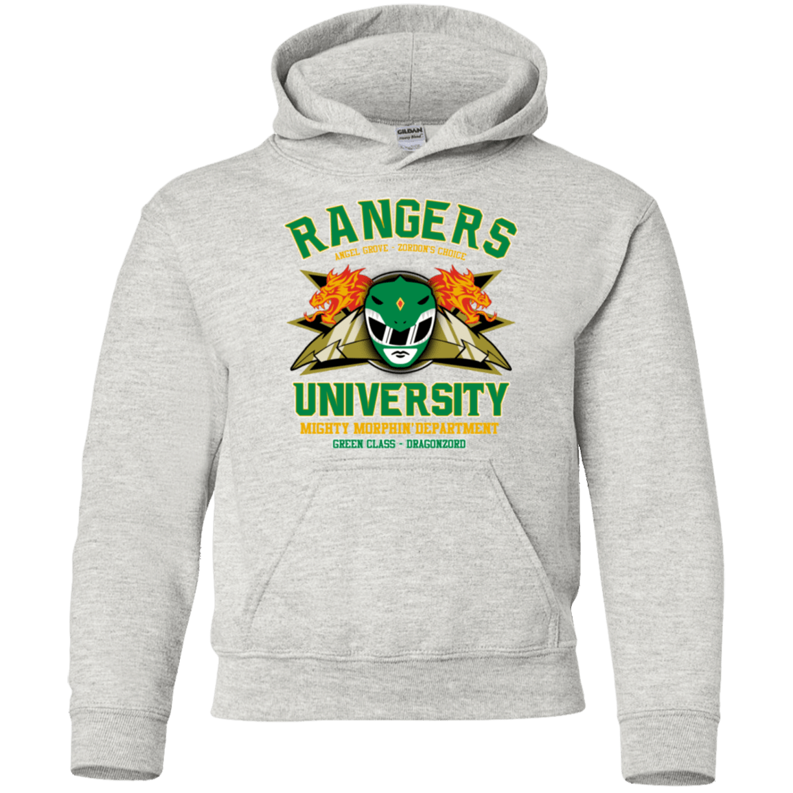 Sweatshirts Ash / YS Rangers U Green Ranger Youth Hoodie