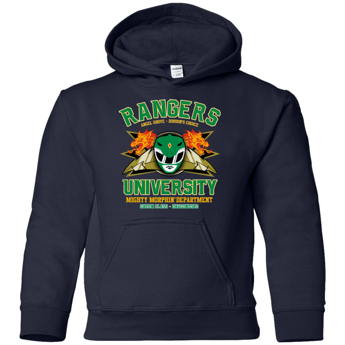 Sweatshirts Navy / YS Rangers U Green Ranger Youth Hoodie