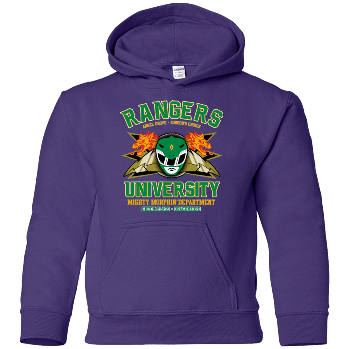 Sweatshirts Purple / YS Rangers U Green Ranger Youth Hoodie