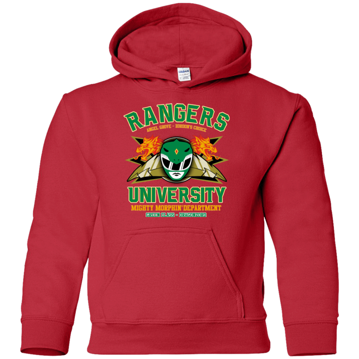 Sweatshirts Red / YS Rangers U Green Ranger Youth Hoodie
