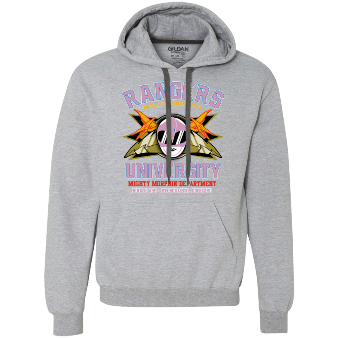 Sweatshirts Sport Grey / Small Rangers U Pink Ranger Premium Fleece Hoodie