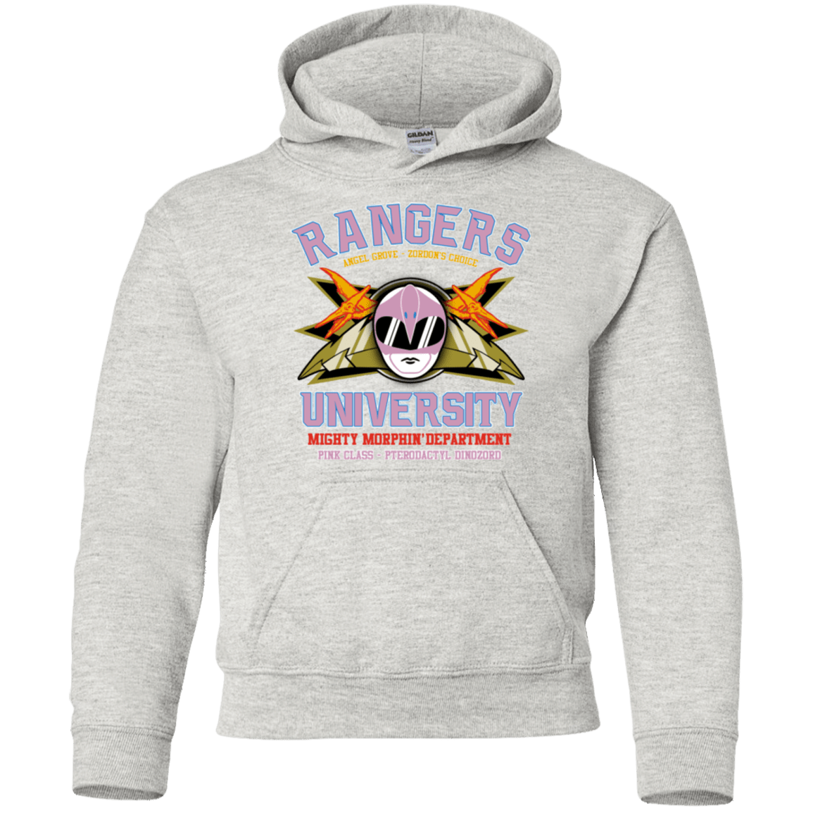 Sweatshirts Ash / YS Rangers U Pink Ranger Youth Hoodie