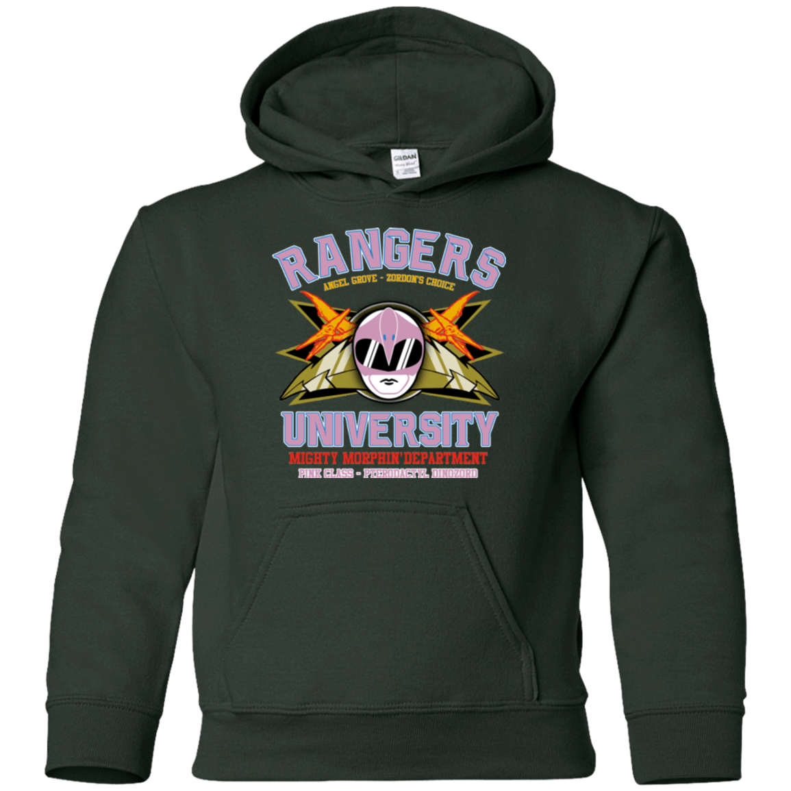 Sweatshirts Forest Green / YS Rangers U Pink Ranger Youth Hoodie