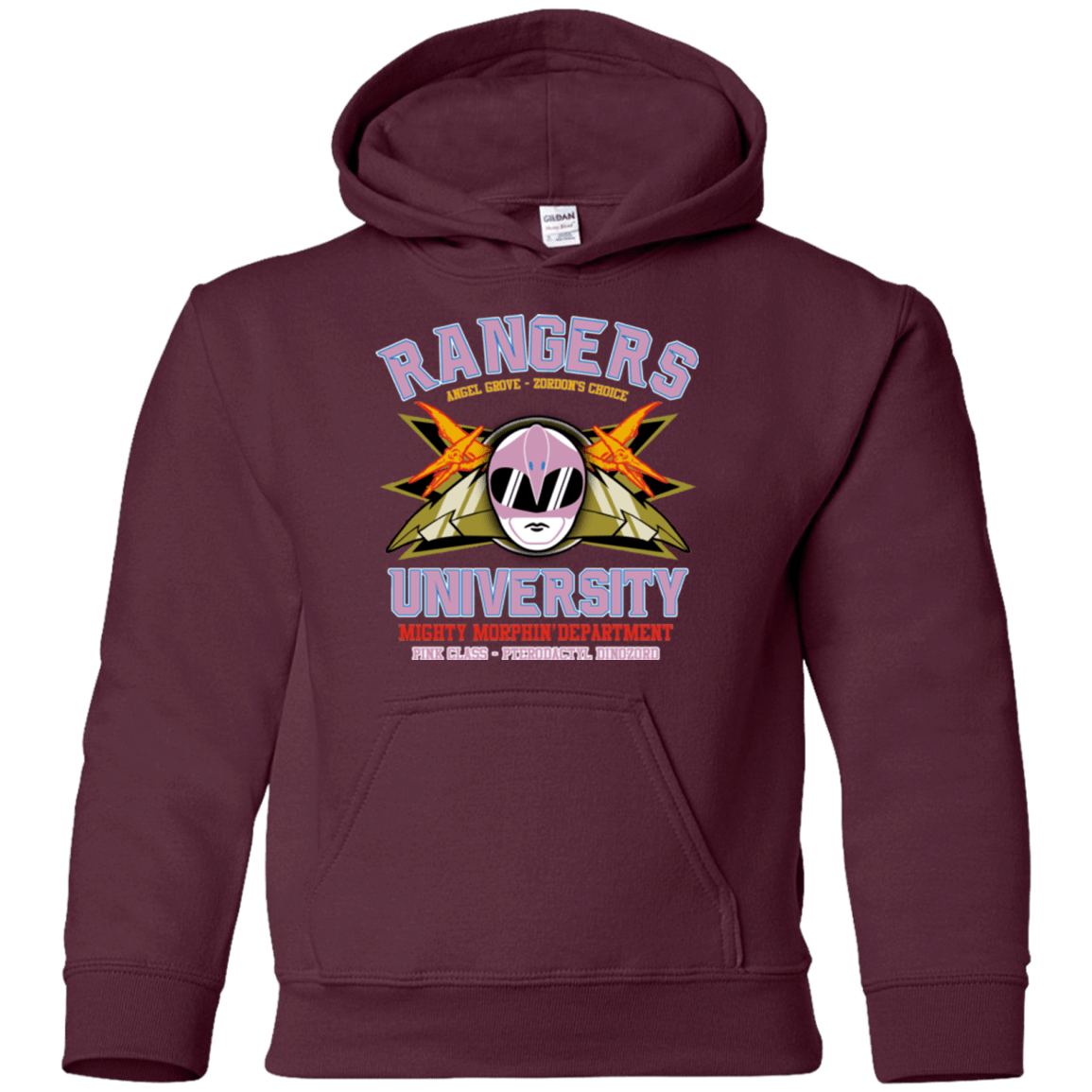 Sweatshirts Maroon / YS Rangers U Pink Ranger Youth Hoodie