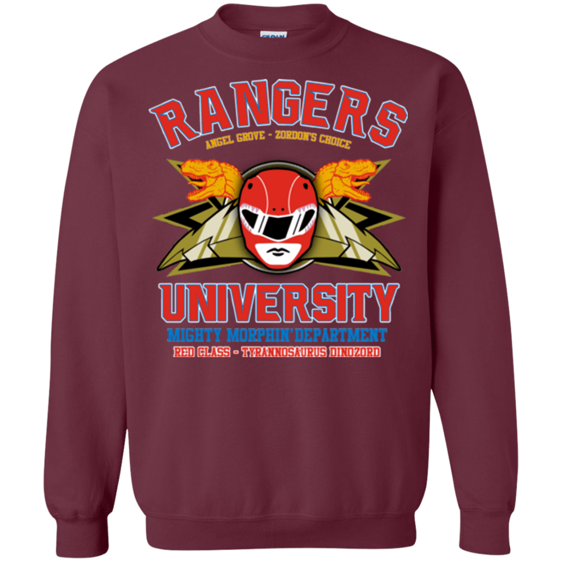 Sweatshirts Maroon / Small Rangers U - Red Ranger Crewneck Sweatshirt