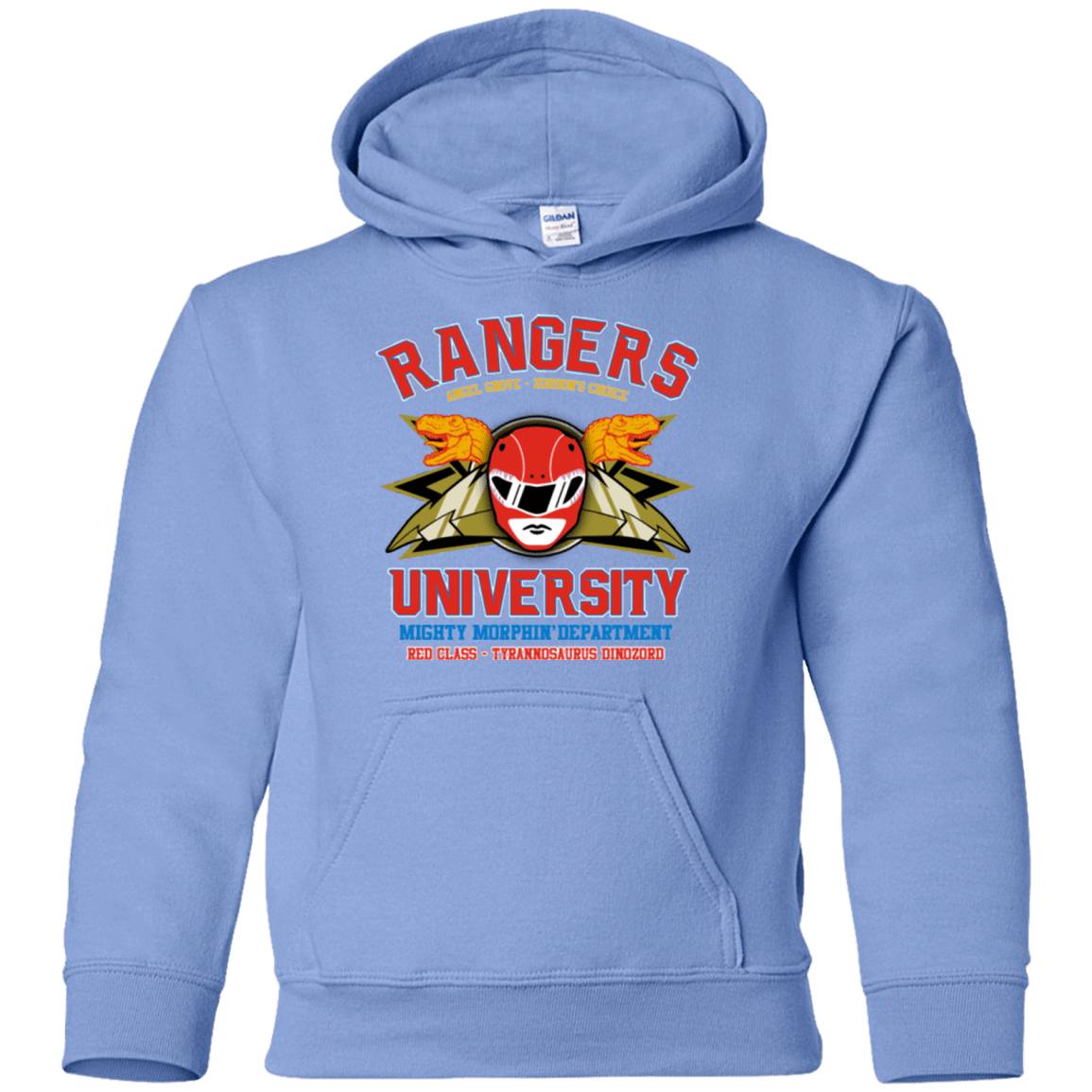 Sweatshirts Carolina Blue / YS Rangers U - Red Ranger Youth Hoodie