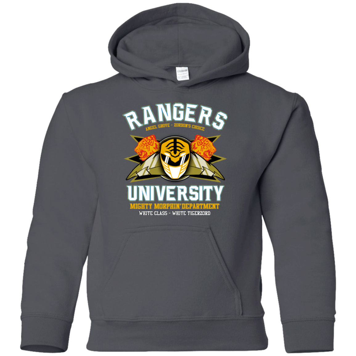 Sweatshirts Charcoal / YS Rangers U White Ranger Youth Hoodie