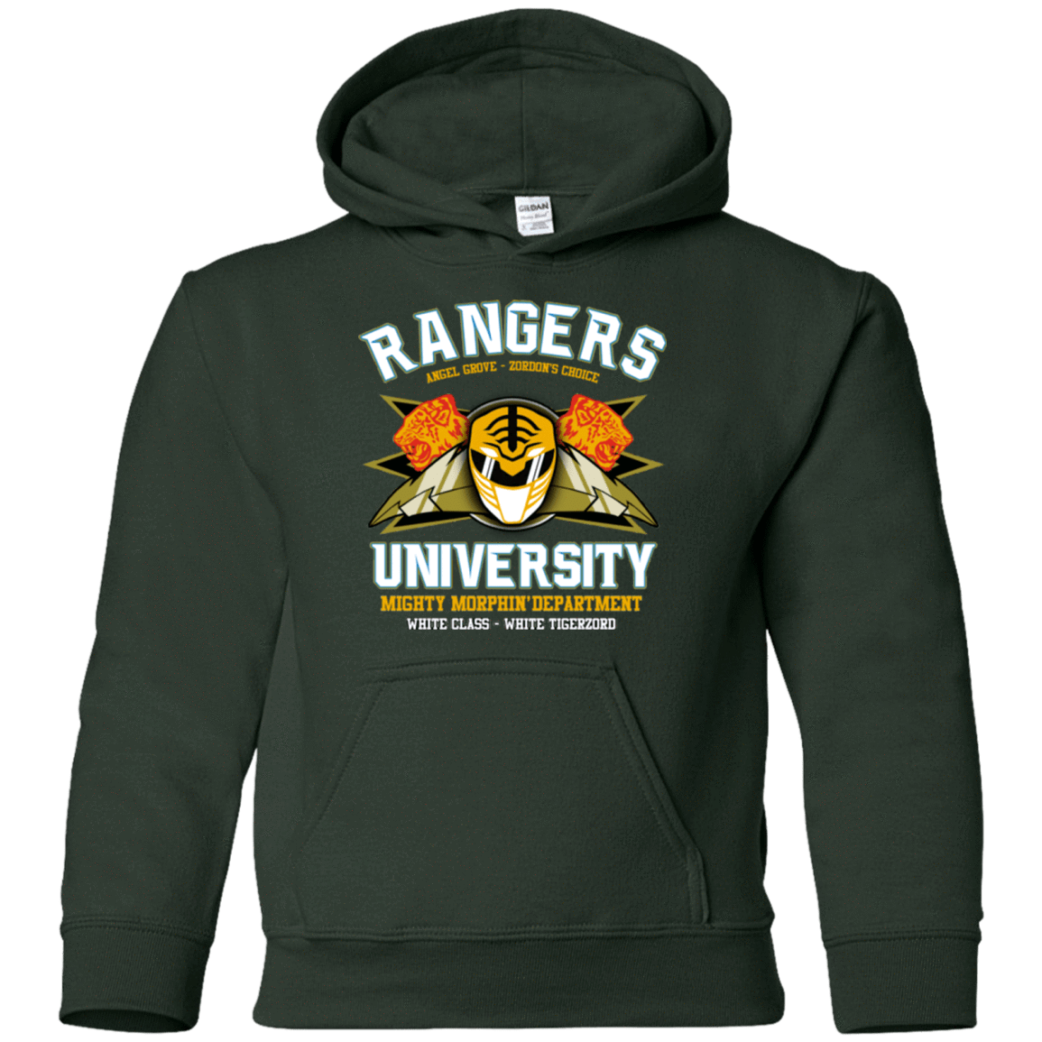 Sweatshirts Forest Green / YS Rangers U White Ranger Youth Hoodie