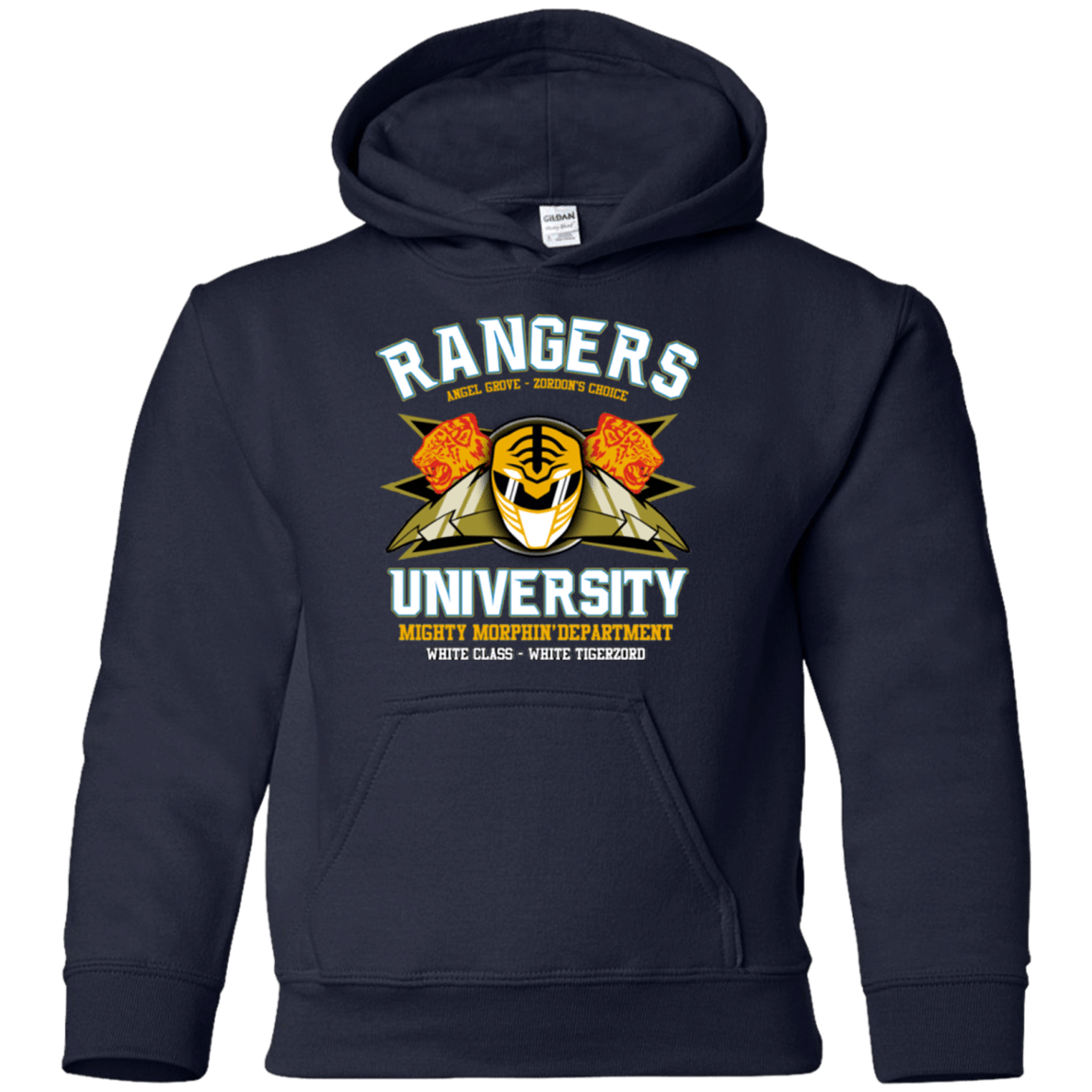 Sweatshirts Navy / YS Rangers U White Ranger Youth Hoodie