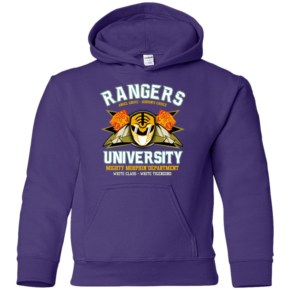 Sweatshirts Purple / YS Rangers U White Ranger Youth Hoodie