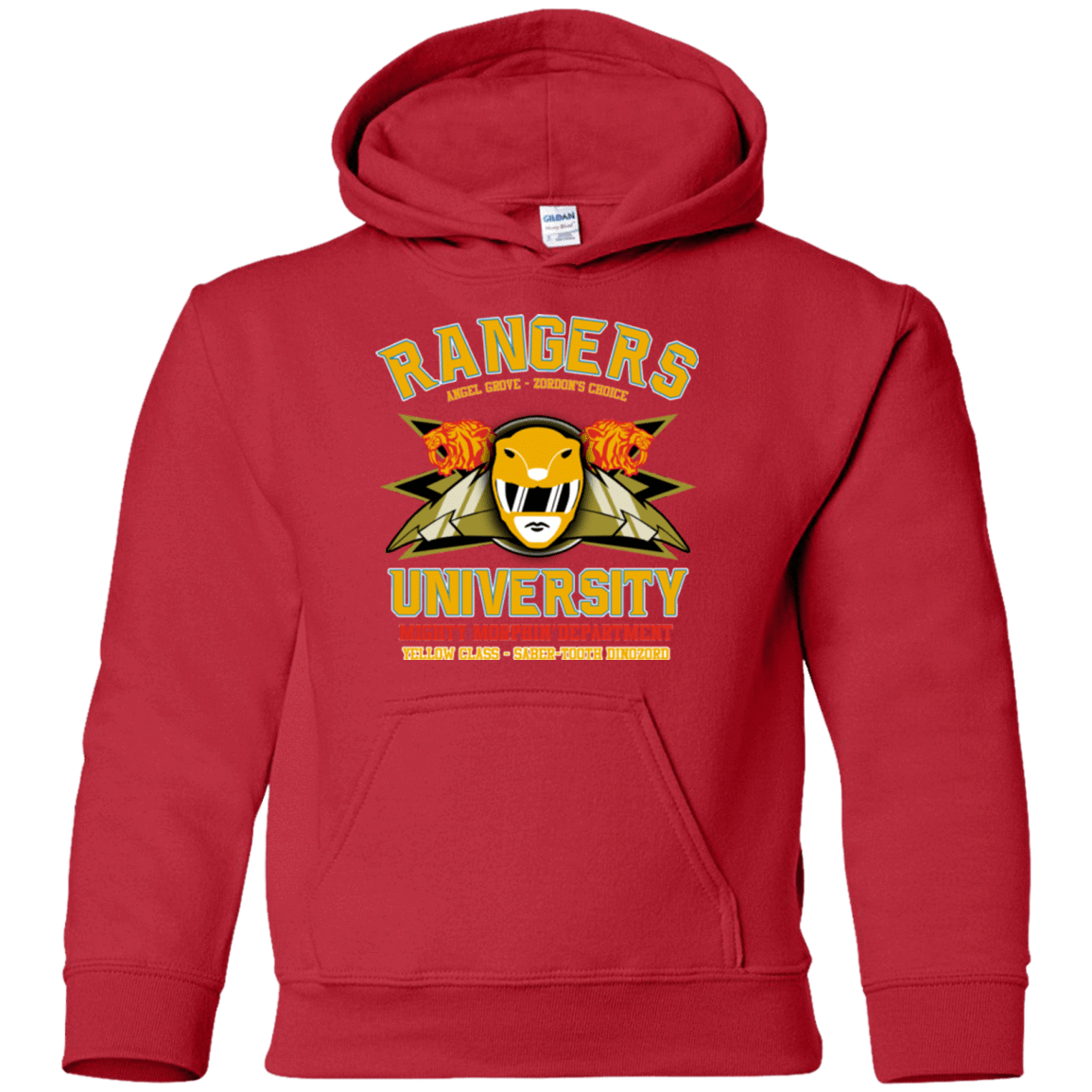 Sweatshirts Red / YS Rangers U Yellow Ranger Youth Hoodie