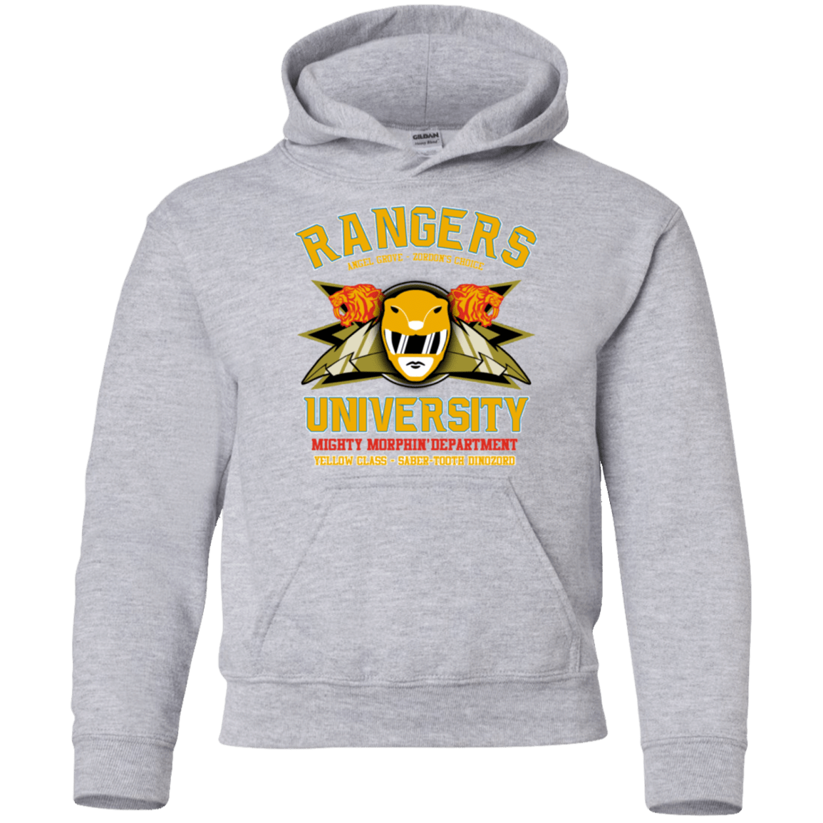 Sweatshirts Sport Grey / YS Rangers U Yellow Ranger Youth Hoodie