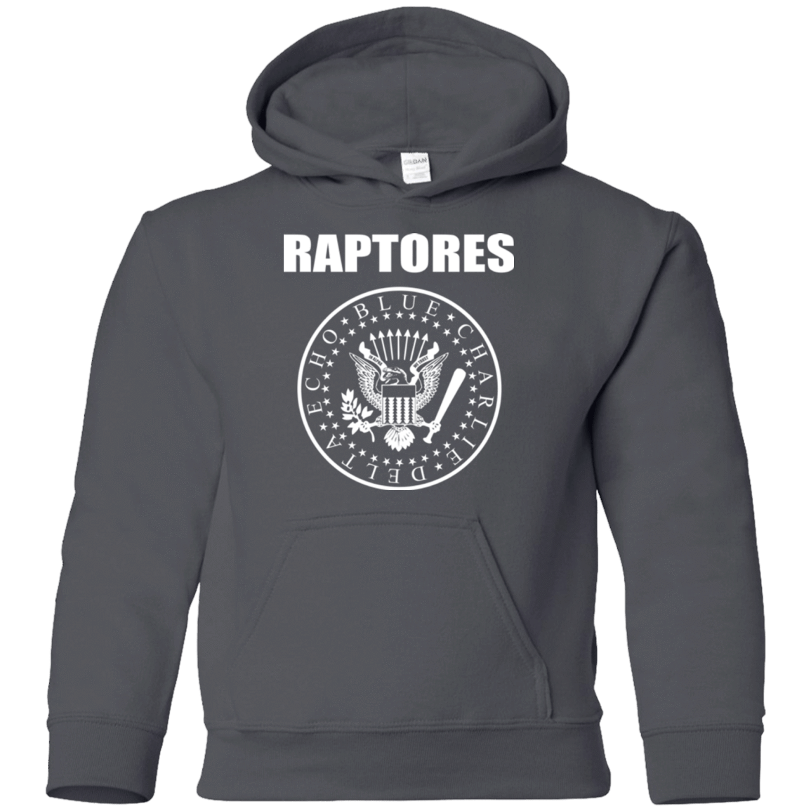 Sweatshirts Charcoal / YS Raptores Youth Hoodie