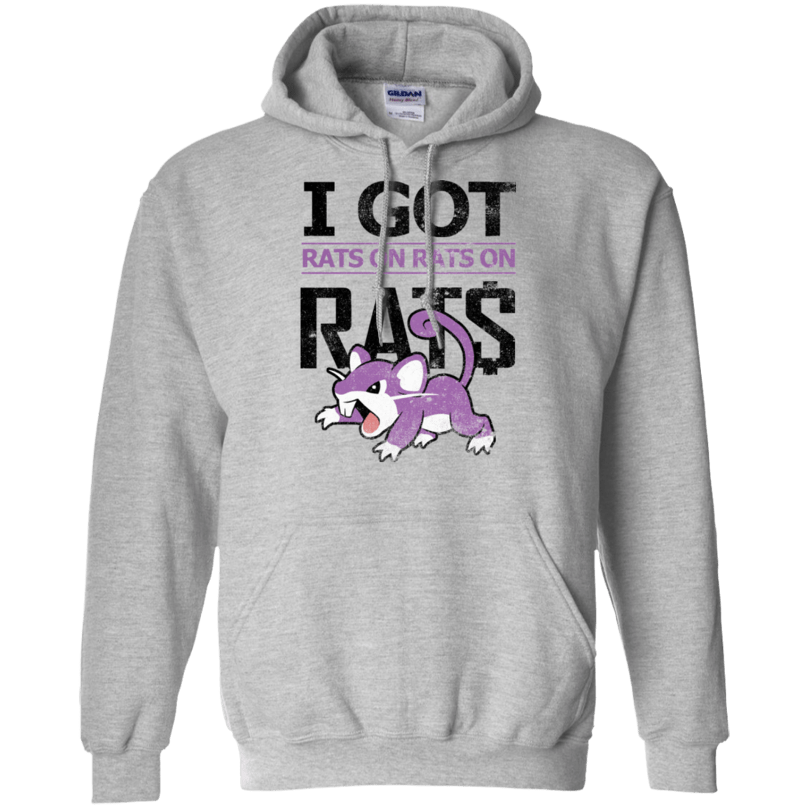 Sweatshirts Sport Grey / Small Rats on rats on rats Pullover Hoodie