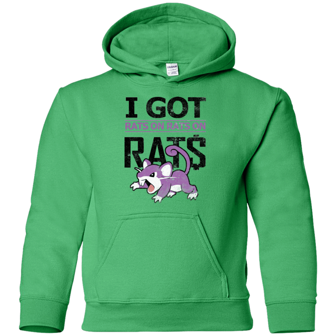 Sweatshirts Irish Green / YS Rats on rats on rats Youth Hoodie