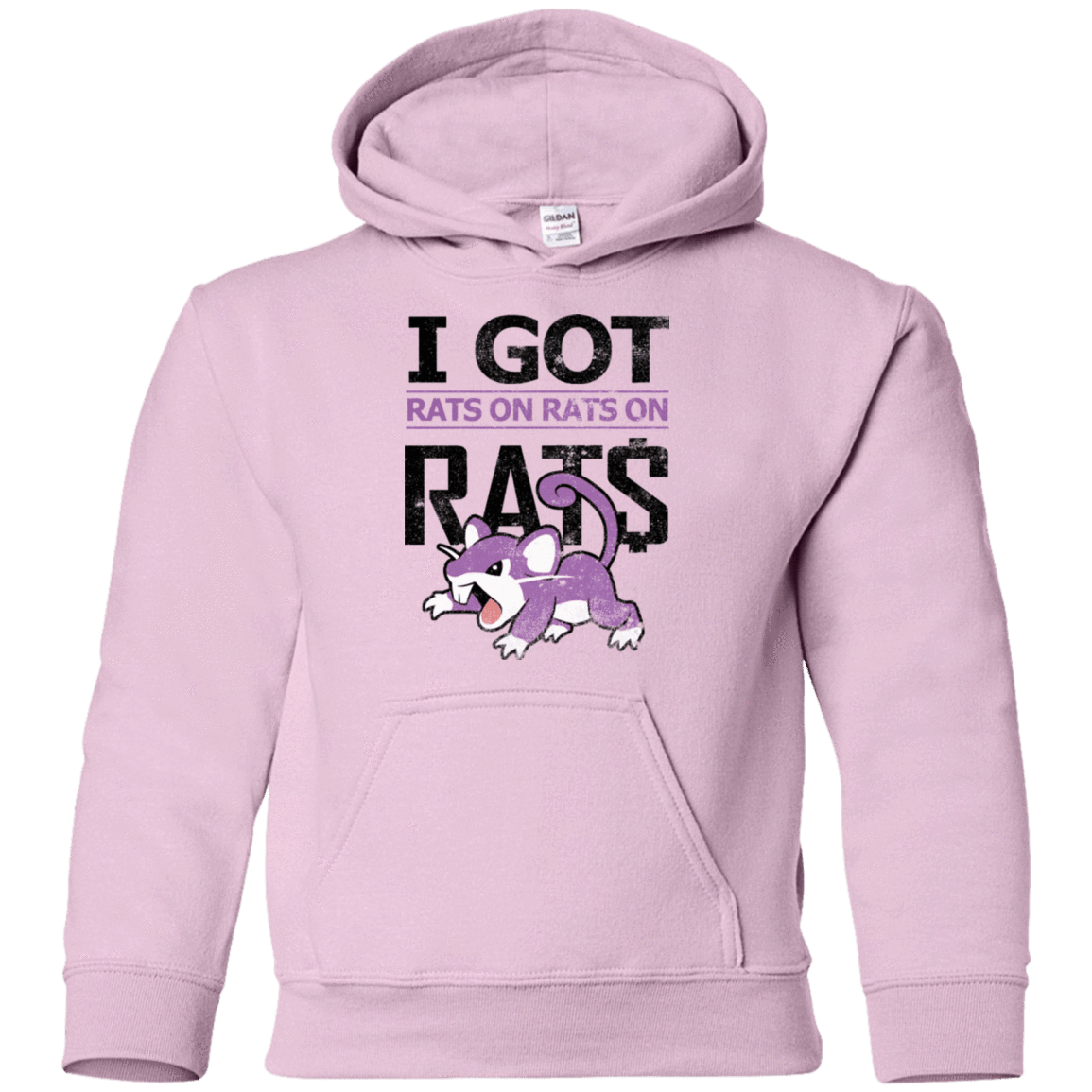 Sweatshirts Light Pink / YS Rats on rats on rats Youth Hoodie