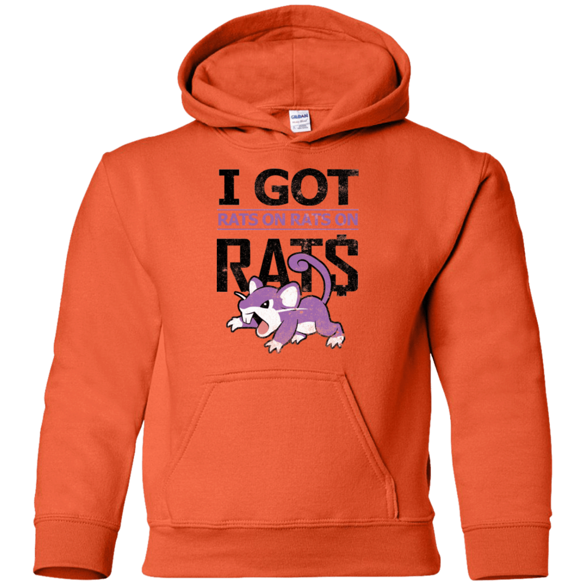Sweatshirts Orange / YS Rats on rats on rats Youth Hoodie