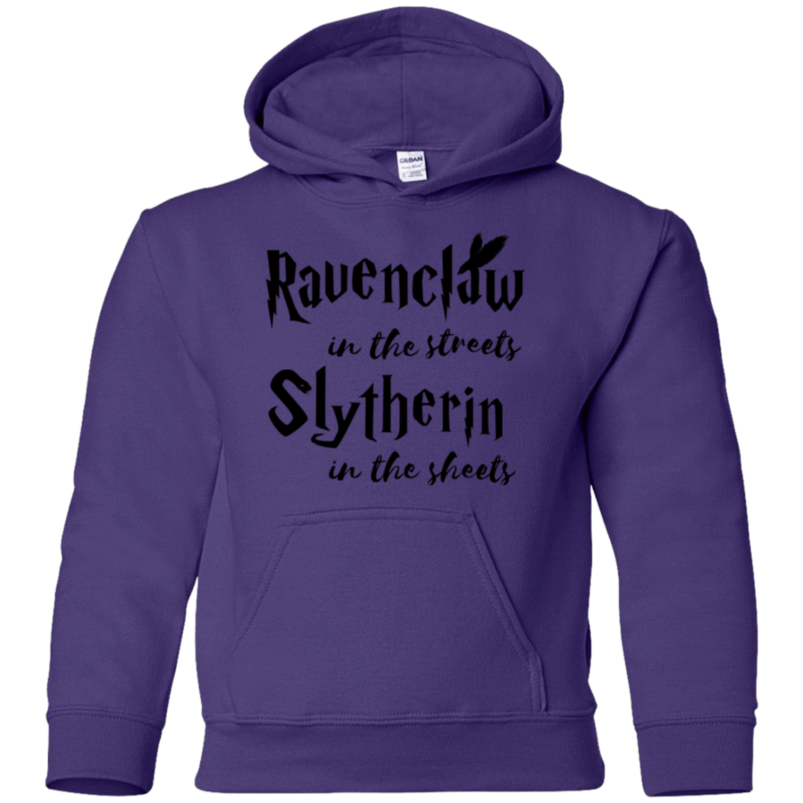 Sweatshirts Purple / YS Ravenclaw Streets Youth Hoodie
