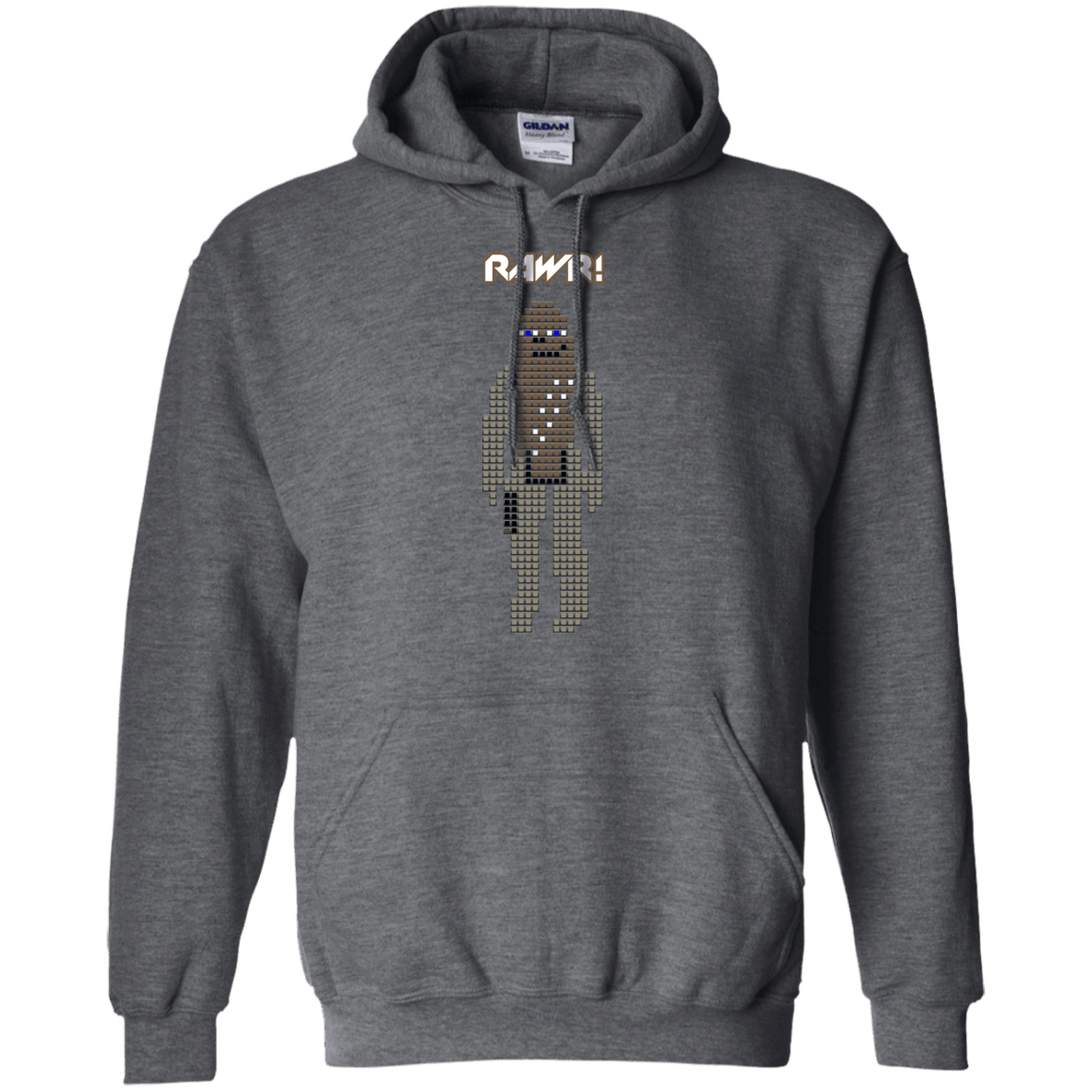 Sweatshirts Dark Heather / S Rawr Pullover Hoodie